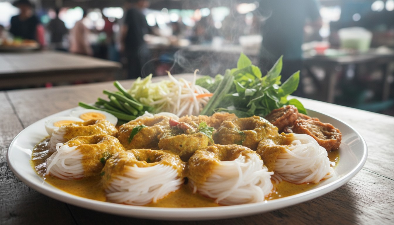 ร้านขนมจีนป้าวรรณ - food