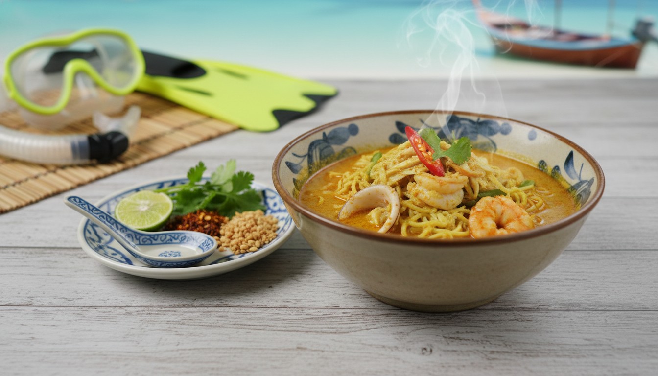 ดำน้ำหาดกล้วย - food